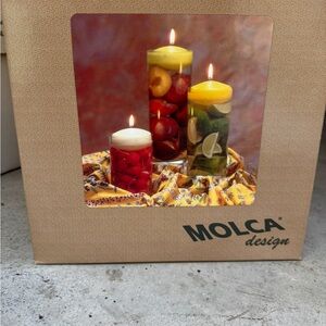 Molca Design Vase Set (Does Not come with candles)